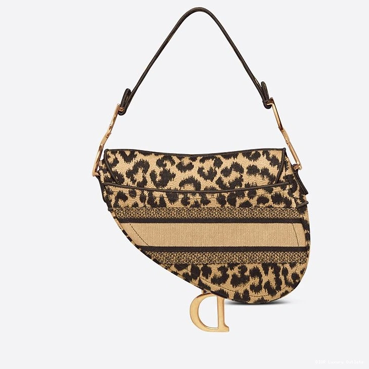 Cheap Canvas Saddle Christian Bag Mizza Beige Dior Motif 0728 Luxury